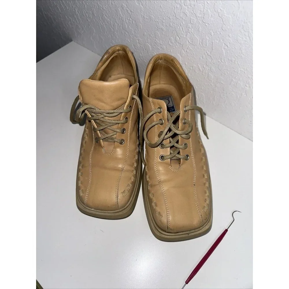 Jacques Raphael Mens Leather Lace up Loafer Sz EU44.5 /‎ 10.5US Made in Italy